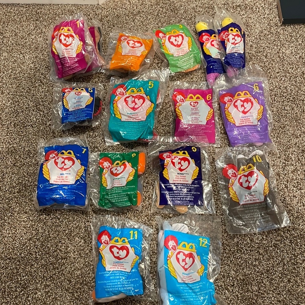 💜4/$50💜 11 McDonald’s Beanie Babies